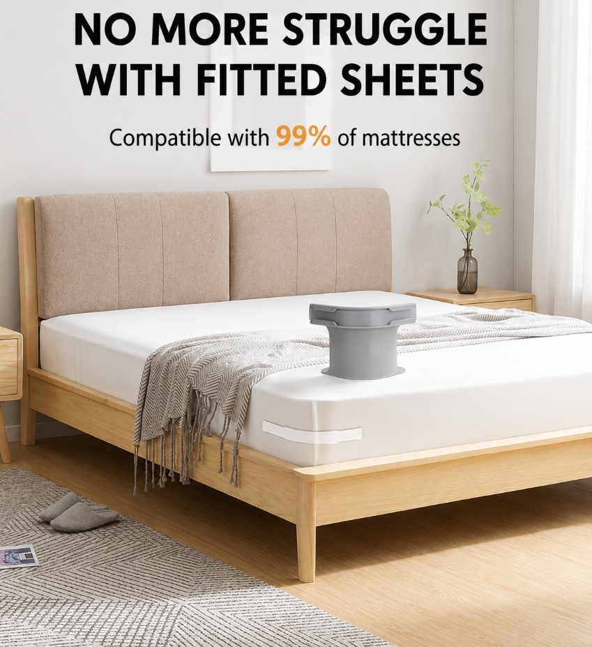 🏠Bedsheet Holder with Strip - Pack of 4 Holders