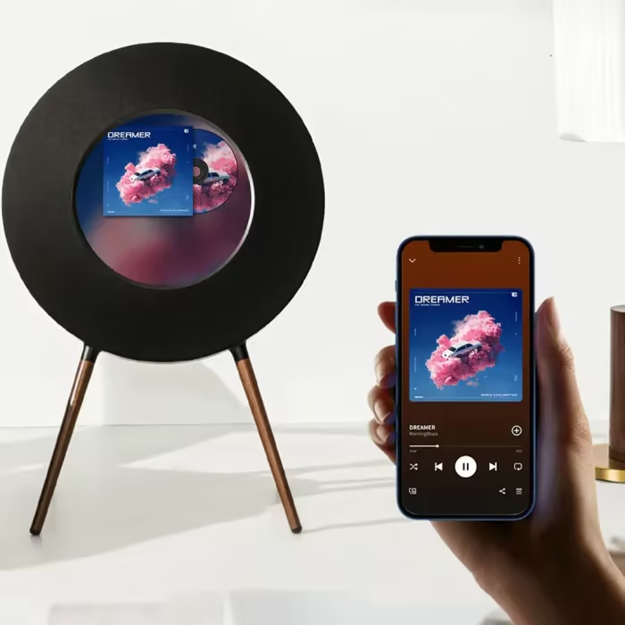 🔥Low Stock. While Supplies Last - Lumen R1 Retro Vinyl Bluetooth Speaker