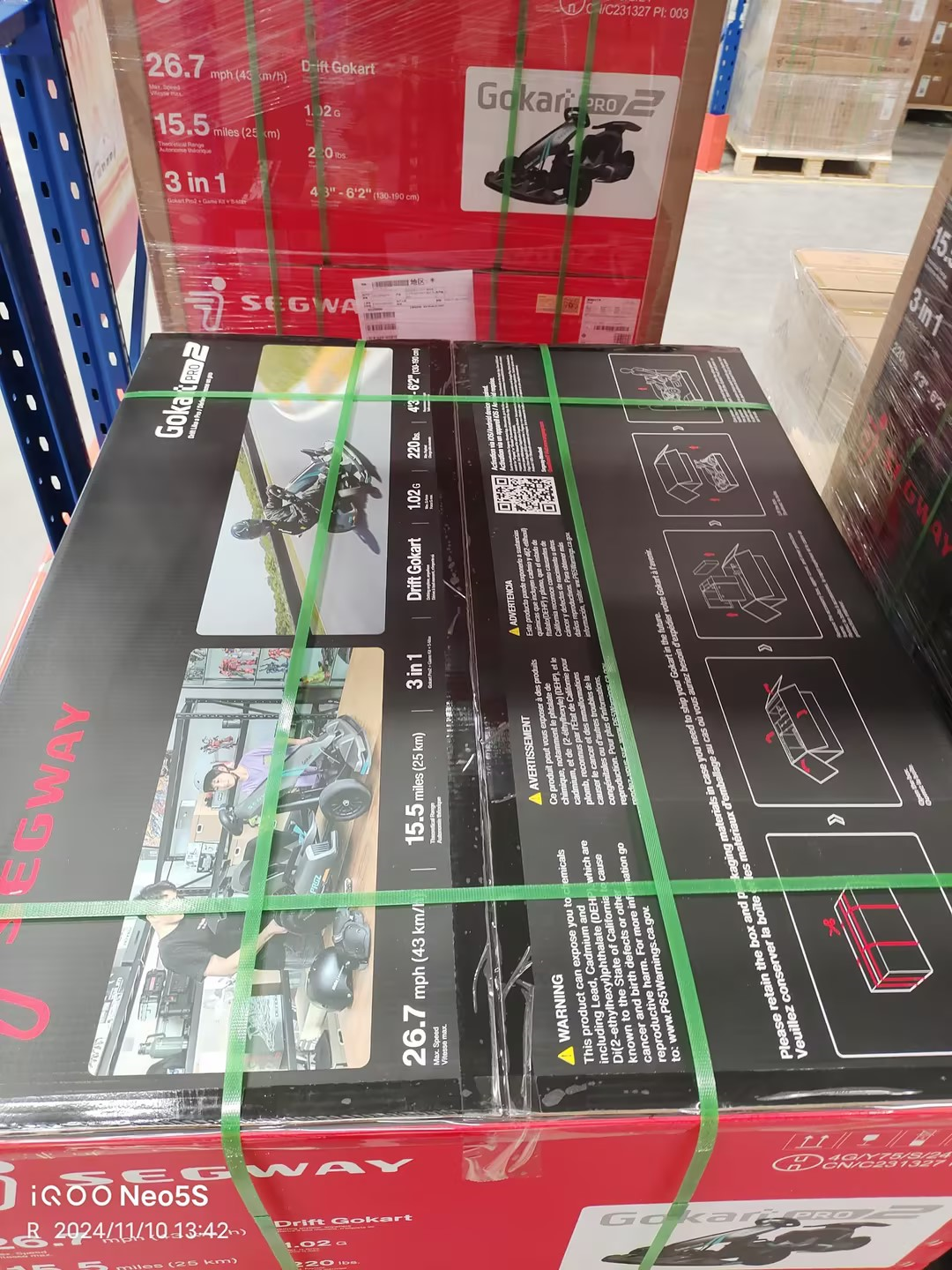 2026 Nine Bot Original Go Kart Pro 2 Gokarts 432Wh Battery Top Speed 43km/h Wholesale Electric Go Kart