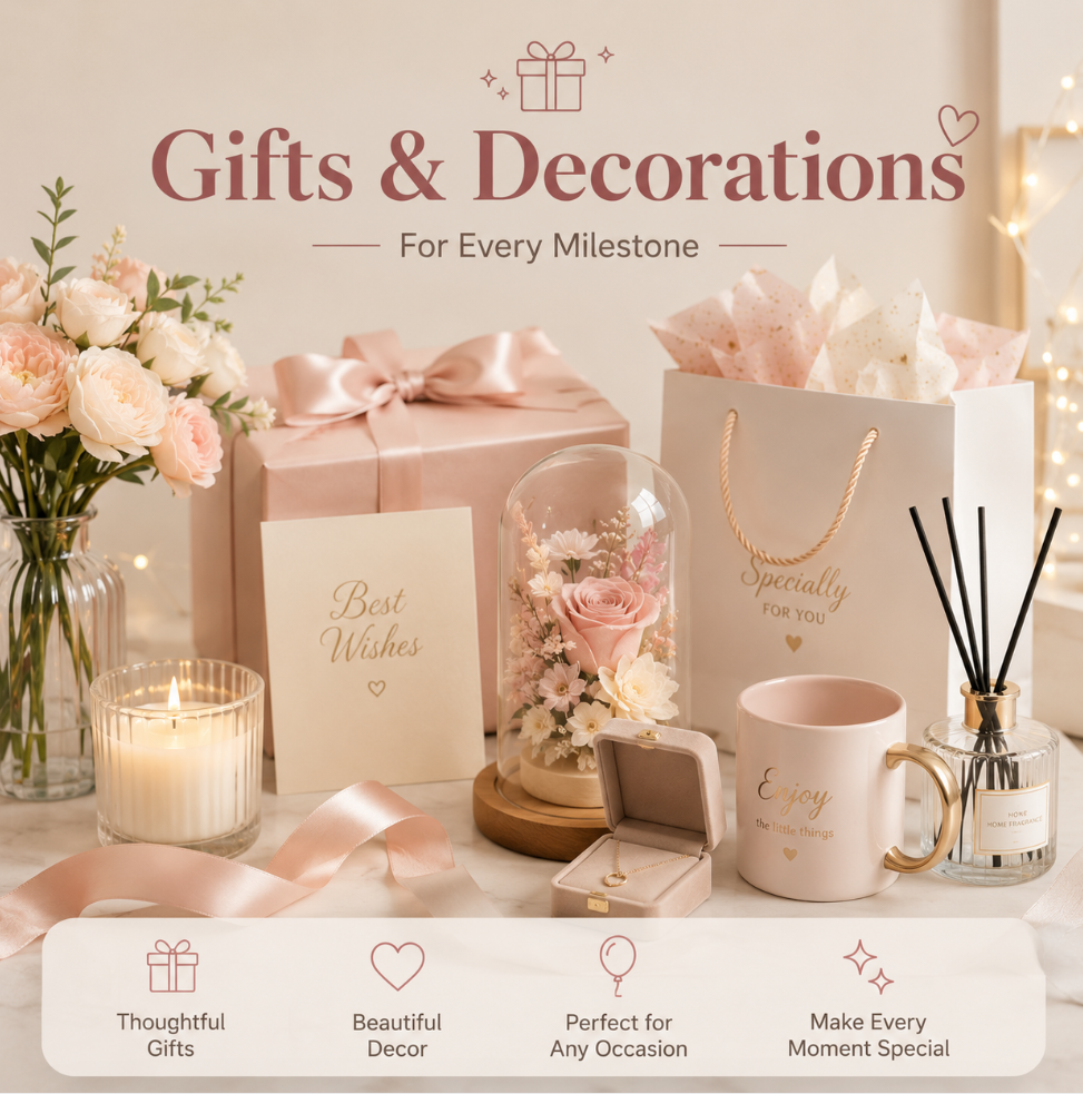 Gifts & Decorations| For Every Milestone