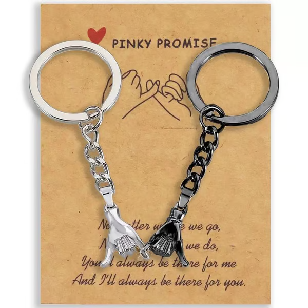 ✨Valentine's Day Limited Offer🎁-2PCS Pinky Promise Matching Keychains💘