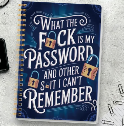 Final 4H Sale | 49% Discount📅 Funny Spiral Password Notebook, Equipped with Lock Icons & Interesting Security Lines