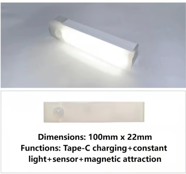 Smart Sensor LED Lights, Punch-Free Magnetic Design Rechargeable Wall Lamp