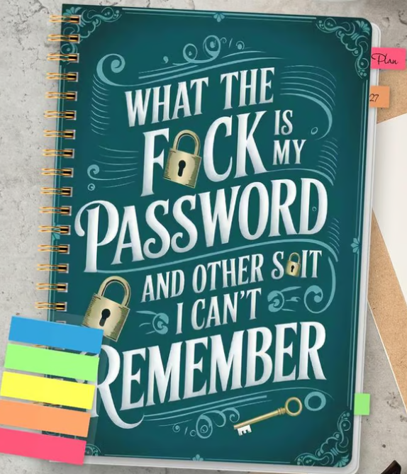 Final 4H Sale | 49% Discount📅 Funny Spiral Password Notebook, Equipped with Lock Icons & Interesting Security Lines