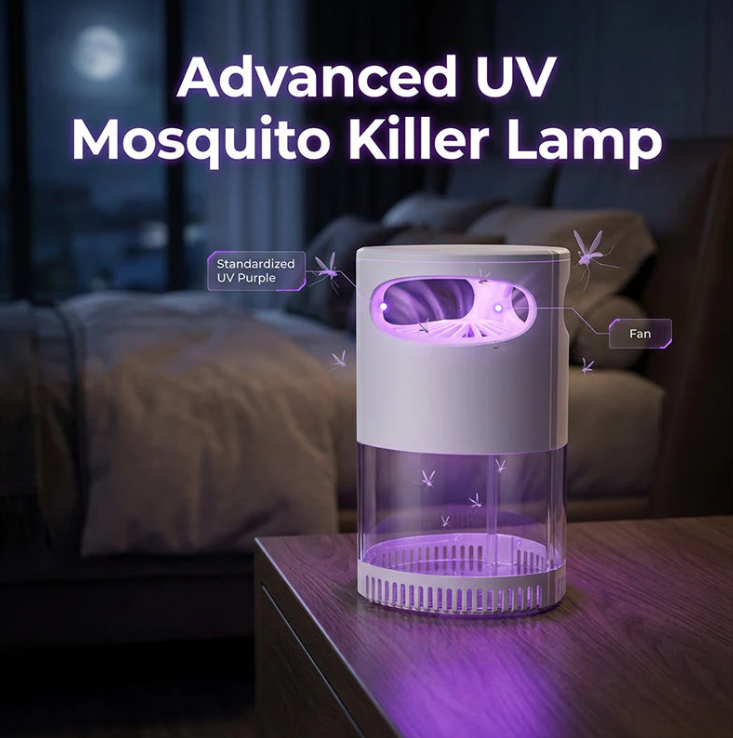 🔥2026 Hot Sale 🦟UV Mosquito Killer Lamp – quiet, USB, chemical-free. 50K+ sold! 🔇🌙