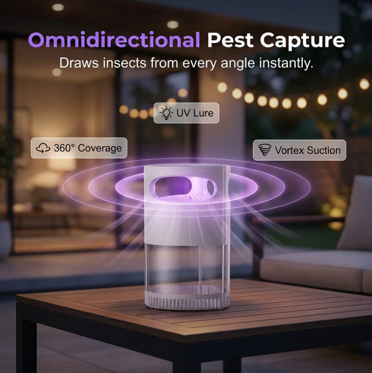 🔥2026 Hot Sale 🦟UV Mosquito Killer Lamp – quiet, USB, chemical-free. 50K+ sold! 🔇🌙