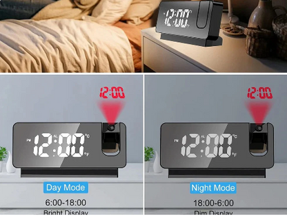 LED Digital Projection Alarm Clock Electronic Alarm Clock ⏰