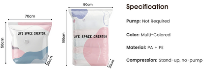 💨No-Pump 3D Vacuum Storage Bags