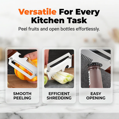 🎁3-in-1 Scallion Shredder & Peeler Kitchen Tool
