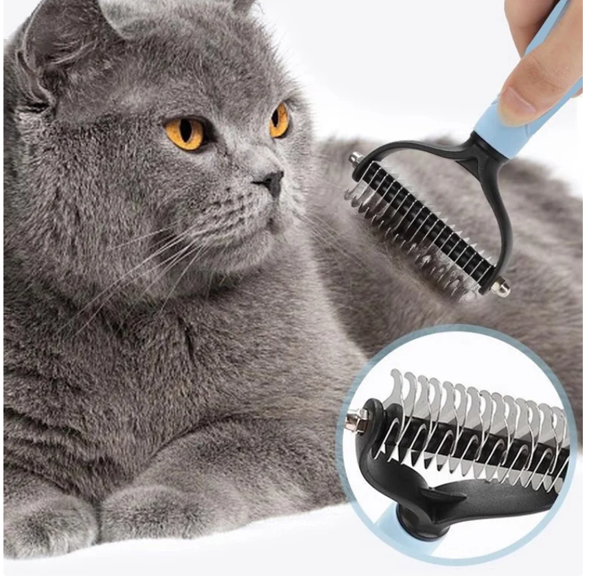 🐶Dual-Sided Pet Grooming Comb for Dogs & Cats