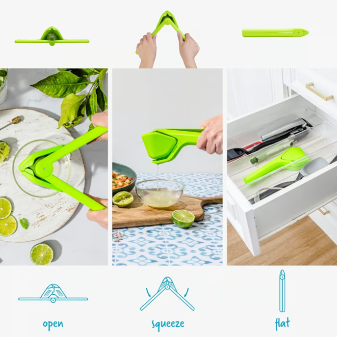 🍋 Squeeze Freshness Instantly ✨ Ultimate Lemon Squeezer – For Effortless, Mess-Free Juicing All Day! 🍊
