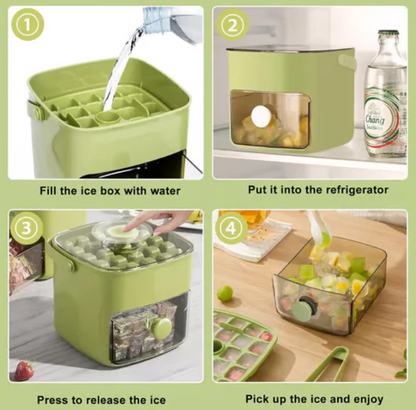 🔥Summer Special Offer 50% Discount🧊Portable ice maker with lid and storage box (48 ice cubes)