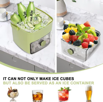 🔥Summer Special Offer 50% Discount🧊Portable ice maker with lid and storage box (48 ice cubes)