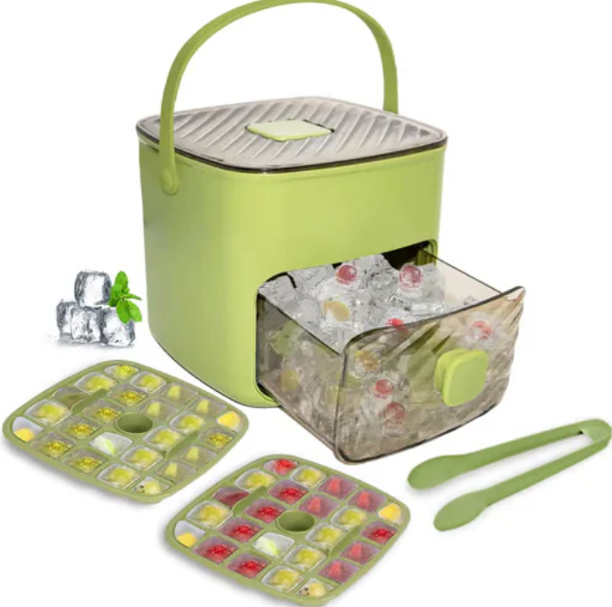 🔥Summer Special Offer 50% Discount🧊Portable ice maker with lid and storage box (48 ice cubes)