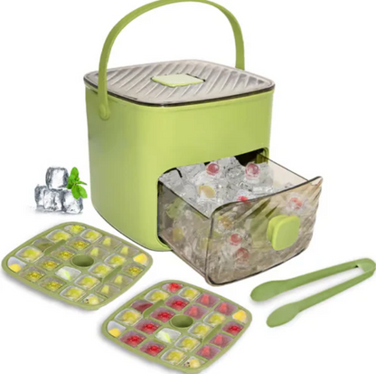 🔥Summer Special Offer 50% Discount🧊Portable ice maker with lid and storage box (48 ice cubes)