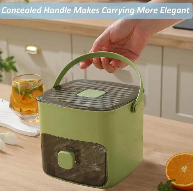 🔥Summer Special Offer 50% Discount🧊Portable ice maker with lid and storage box (48 ice cubes)
