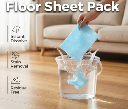 🔥Water-Soluble Floor Cleaning Sheets