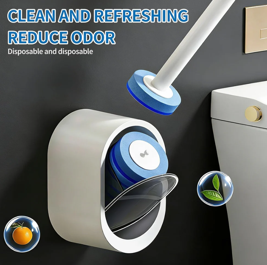 Freshness in One Click: Disposable Toilet Scrubber Kit