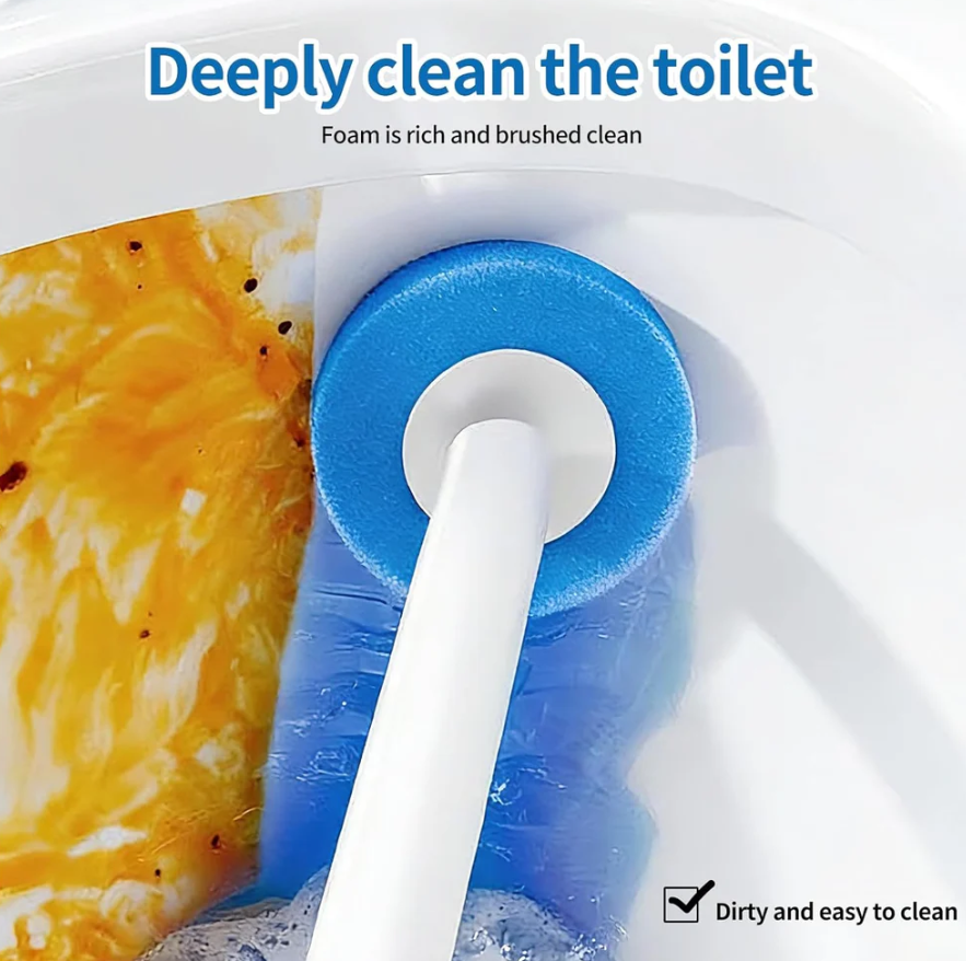 Freshness in One Click: Disposable Toilet Scrubber Kit