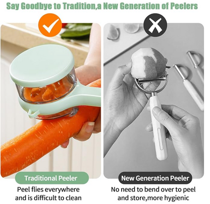 Peeling Knife with Container Box | Peel Like a Pro 🍎🥕 – Easy & Safe Every Time