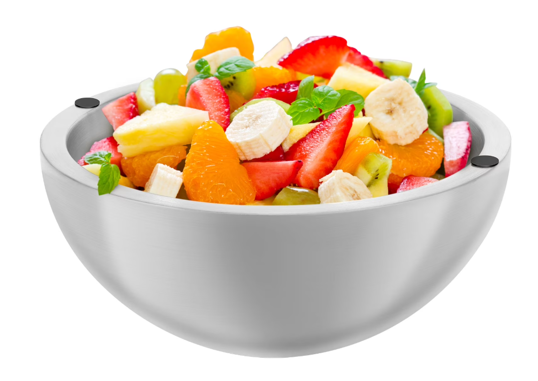 🧊Stainless Steel Dip Chiller Bowl Serving Bowl with Double Walled Ice Cavity Insulated Etch Resistant Robust Long Service Life for Party Gatherings