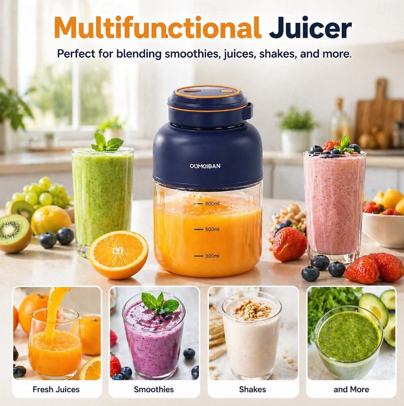 Portable Household Appliances Juicer | Healthy Drinks Made Easy Anywhere 🥤
