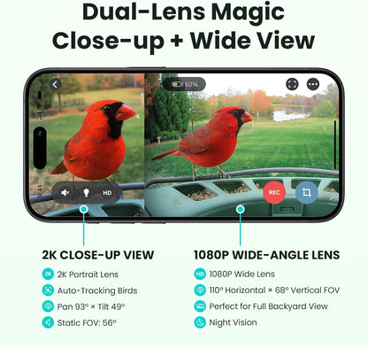 Birdfy 2 Smart Bird Feeder with Camera