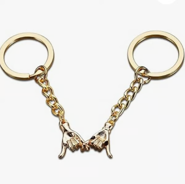 ✨Valentine's Day Limited Offer🎁-2PCS Pinky Promise Matching Keychains💘