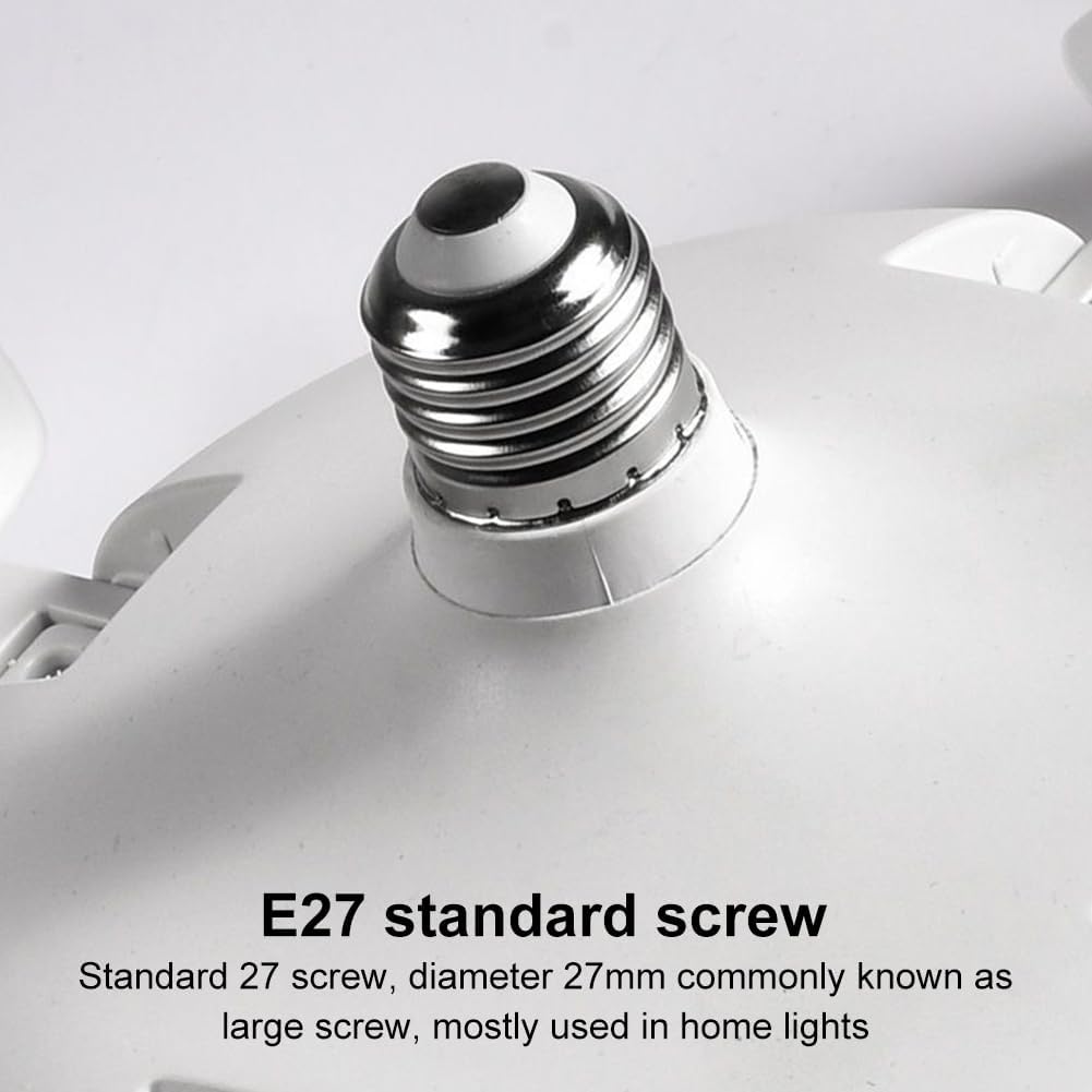 2026 New E27 B22 Screw in Socket Ceiling Fan Light, Drone-Style 4 Head 2-in-1 Silent LED Fan Lamp with Remote Control, 3 Speed 3 Color