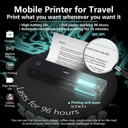 Portable Thermal Printer-Inkless Printer