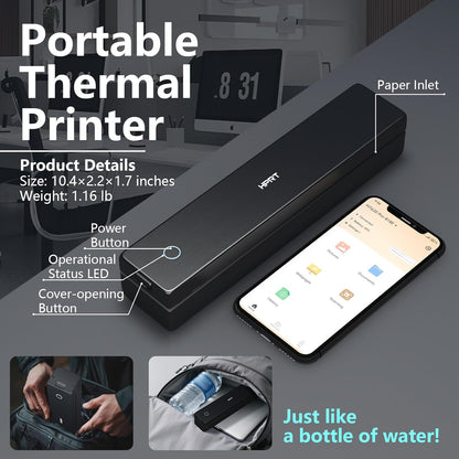 Portable Thermal Printer-Inkless Printer