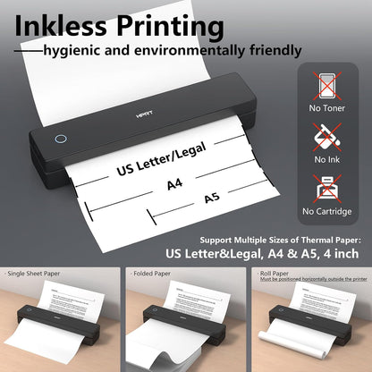Portable Thermal Printer-Inkless Printer