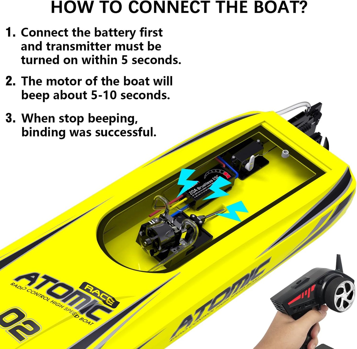 2026 Best High Speed Waterproof RC Racing Boat