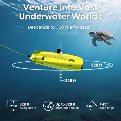 Underwater Drone with 4K+EIS Image Stabilization Camera