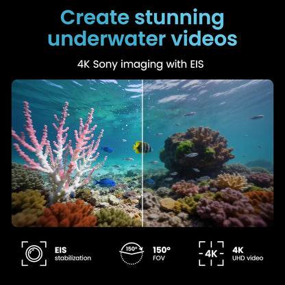Underwater Drone with 4K+EIS Image Stabilization Camera