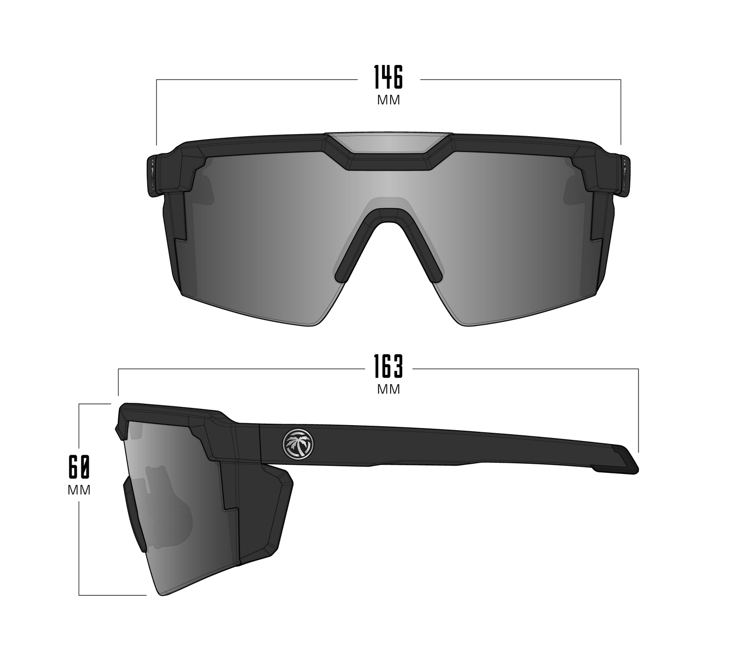 Future Tech Sunglasses: VAPOR CLEAR Frame Photochromic Lens Z87+