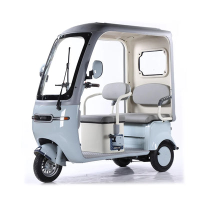 Megawheels Electric Scooter Tricycle 60 V Urban Roof Back Enclosed for 3 Passengers