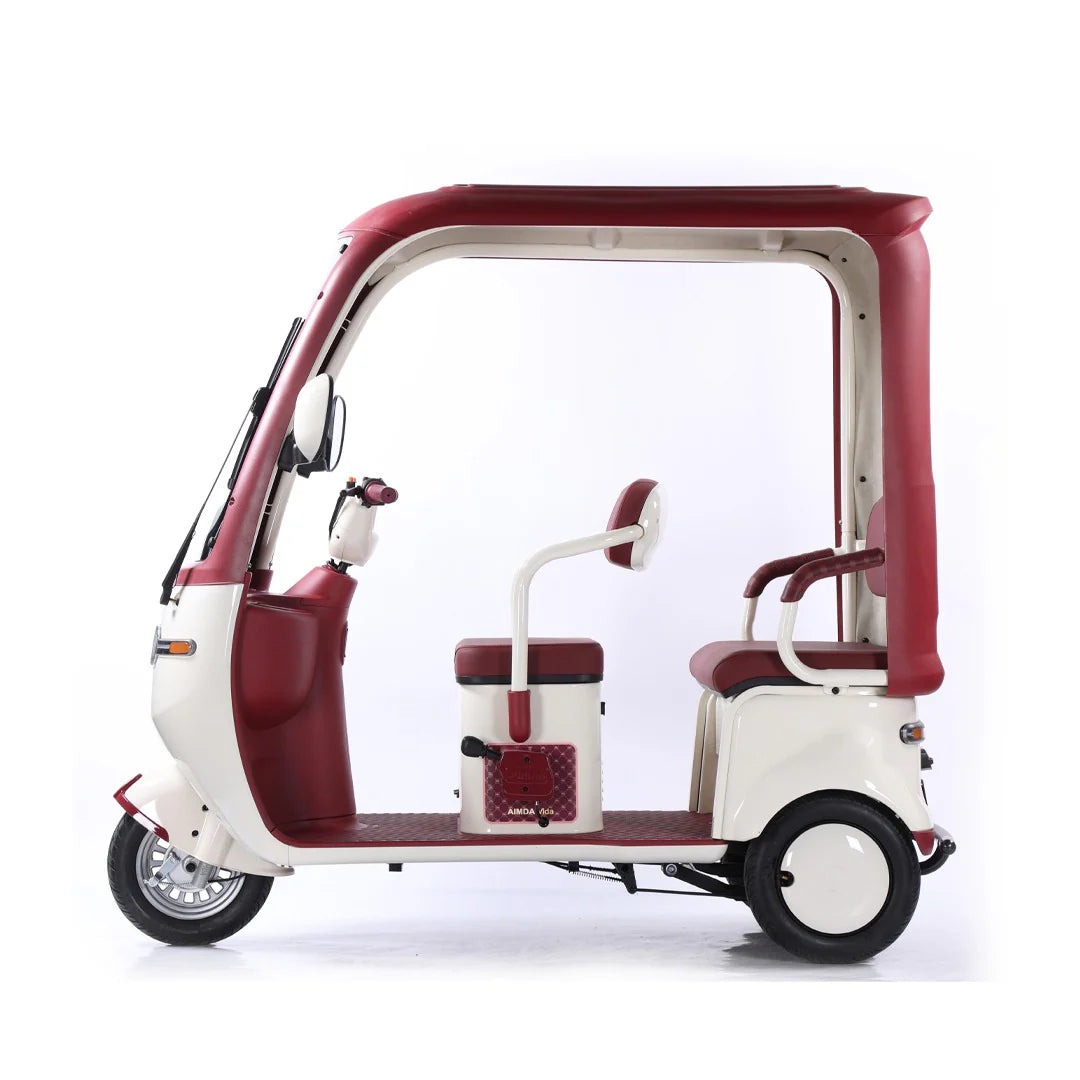 Megawheels Electric Scooter Tricycle 60 V Urban Roof Back Enclosed for 3 Passengers
