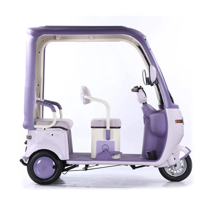 Megawheels Electric Scooter Tricycle 60 V Urban Roof Back Enclosed for 3 Passengers