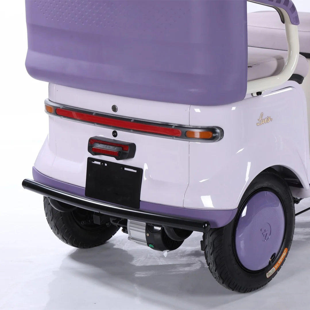 Megawheels Electric Scooter Tricycle 60 V Urban Roof Back Enclosed for 3 Passengers
