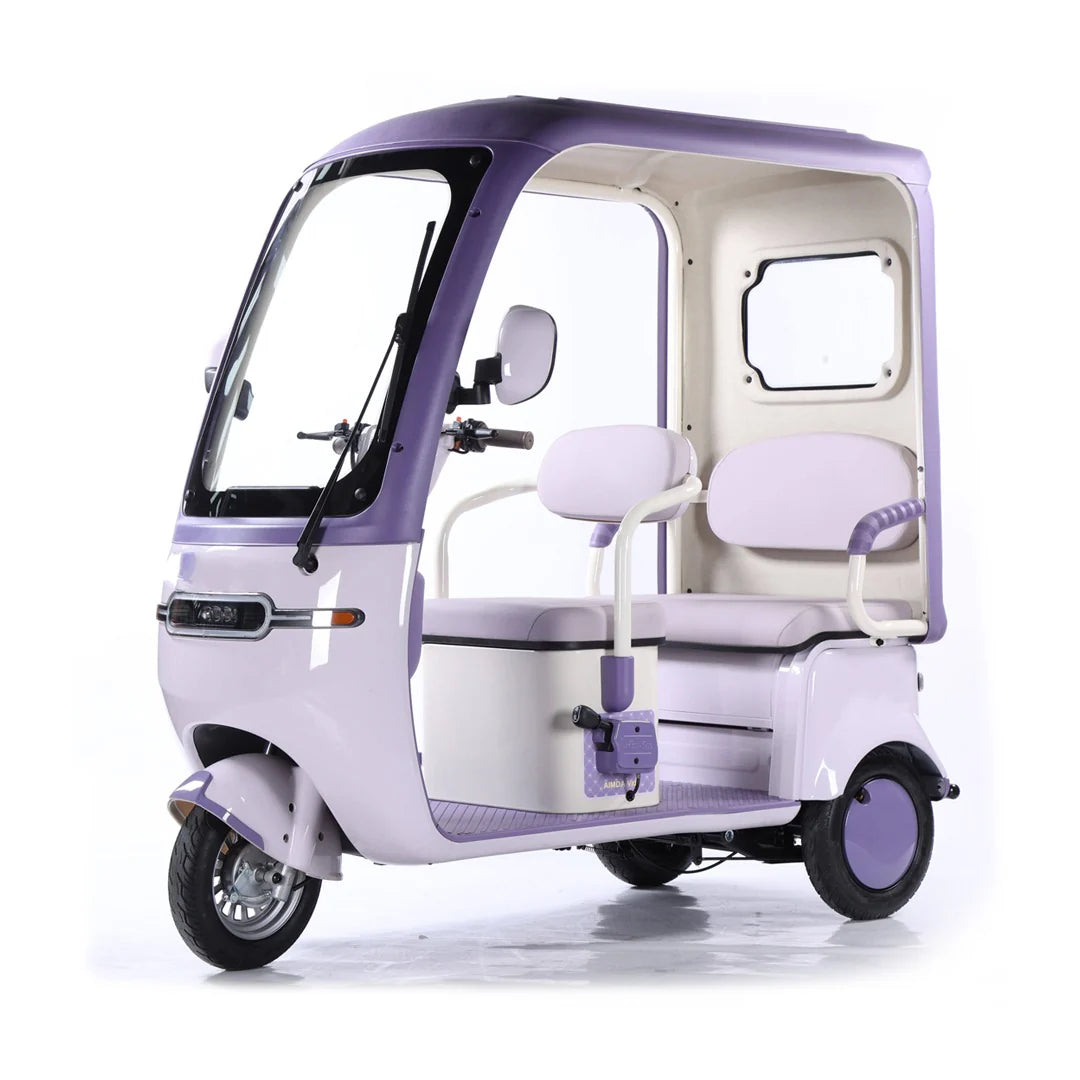 Megawheels Electric Scooter Tricycle 60 V Urban Roof Back Enclosed for 3 Passengers