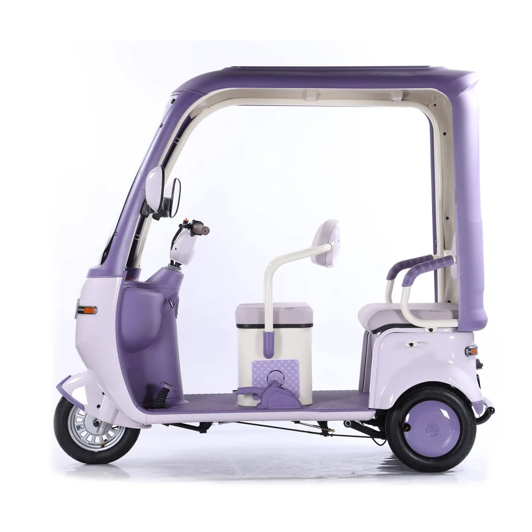 Megawheels Electric Scooter Tricycle 60 V Urban Roof Back Enclosed for 3 Passengers