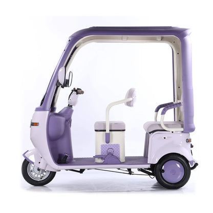 Megawheels Electric Scooter Tricycle 60 V Urban Roof Back Enclosed for 3 Passengers
