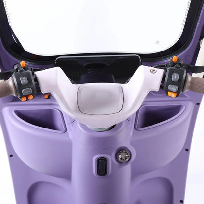 Megawheels Electric Scooter Tricycle 60 V Urban Roof Back Enclosed for 3 Passengers