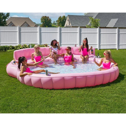 Member's Mark Oversized Inflatable Pool Sofa Pink Lounge Float 2026