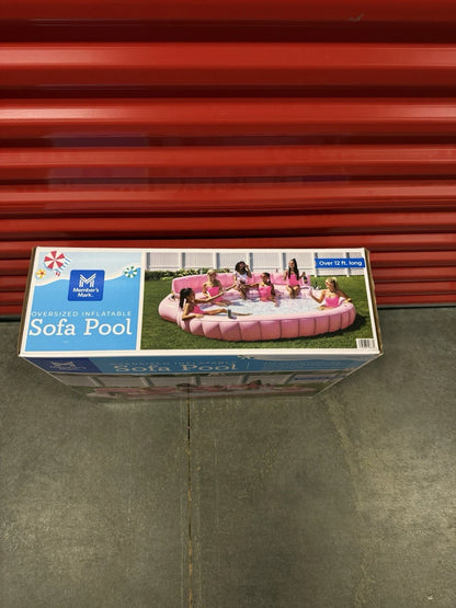 Member's Mark Oversized Inflatable Pool Sofa Pink Lounge Float 2026