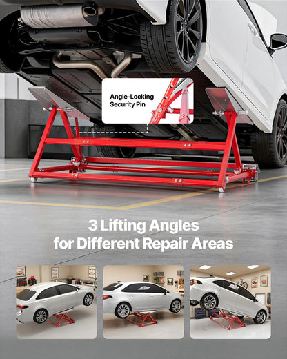 VEVOR Portable Car Lift 4400 lbs Manual Car Lift System Jack 23" Home Garage