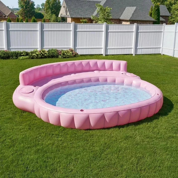 Member's Mark Oversized Inflatable Pool Sofa Pink Lounge Float 2026