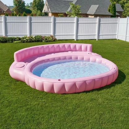 Member's Mark Oversized Inflatable Pool Sofa Pink Lounge Float 2026