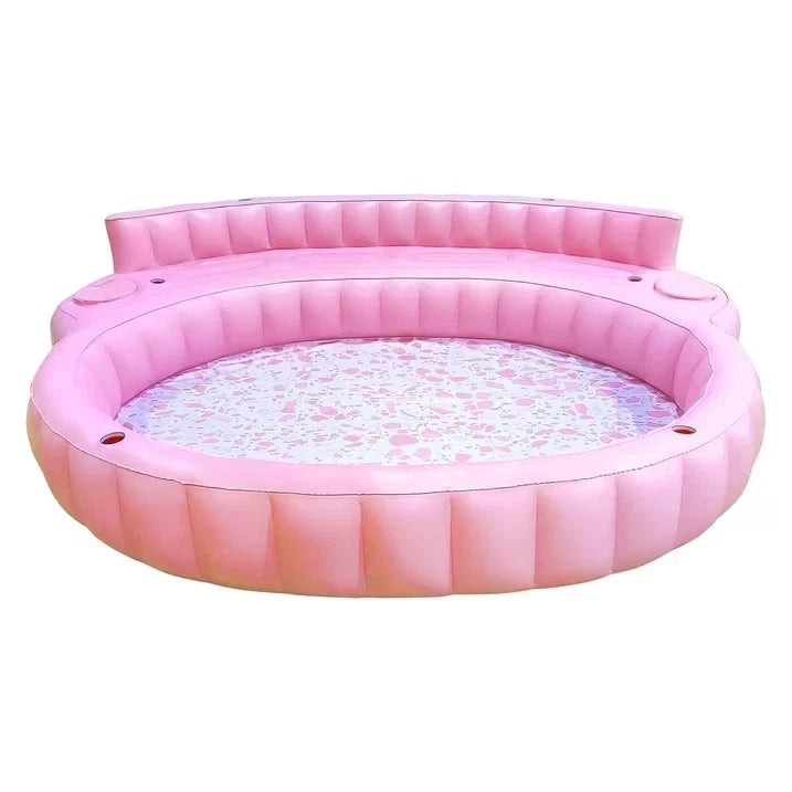 Member's Mark Oversized Inflatable Pool Sofa Pink Lounge Float 2026